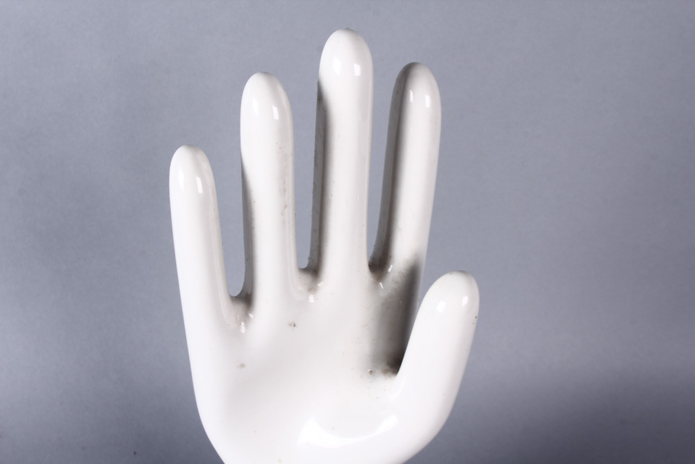 Vintage Porcelain Hand Sculpture