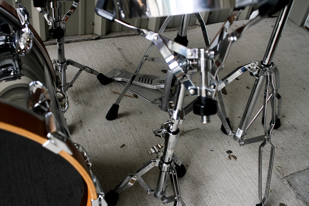 Yamaha Drum Set With Accessories Including Drum Heads