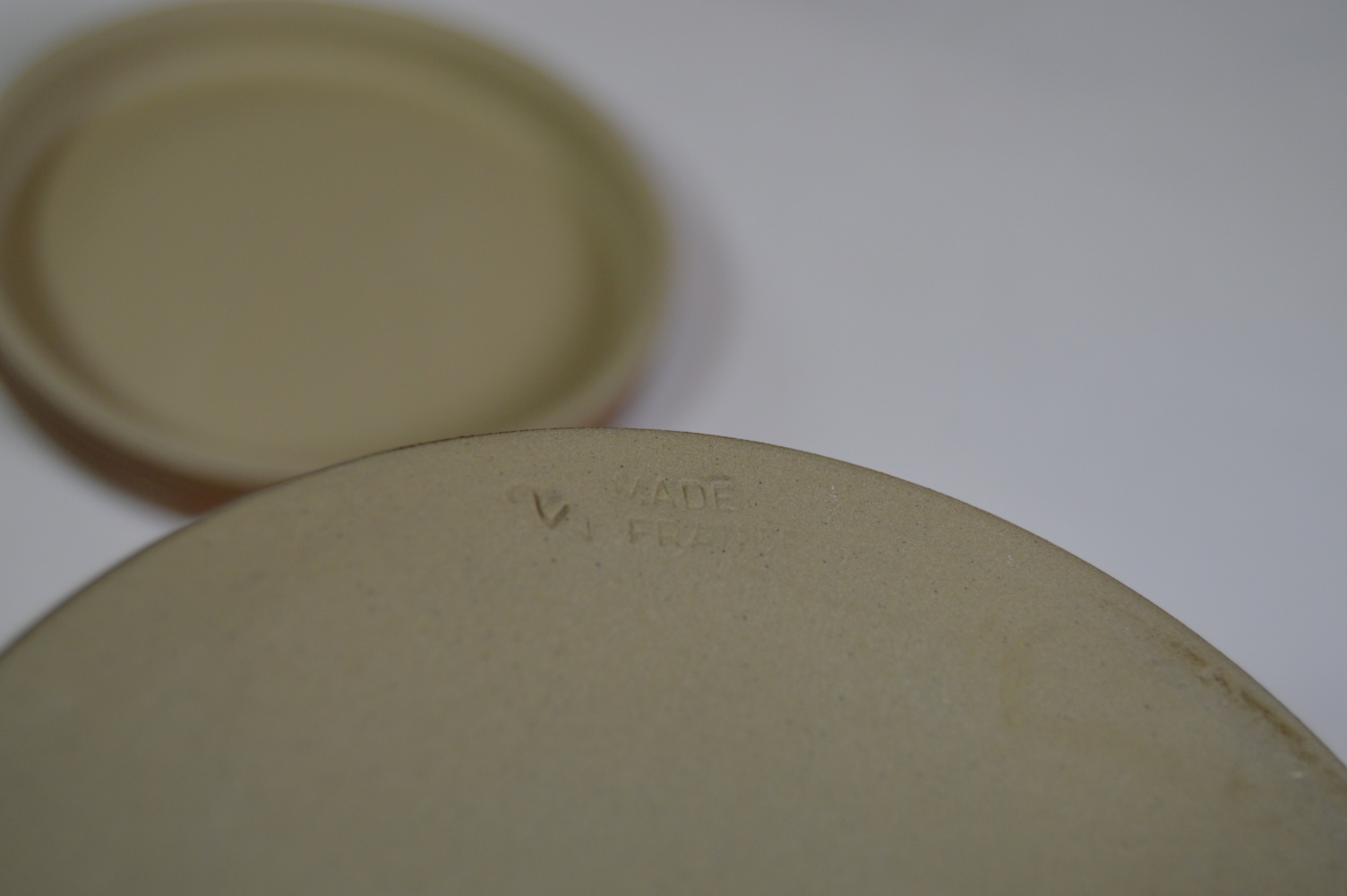 Two French Poterie Renault Berry Salt Glazed Storage Jars