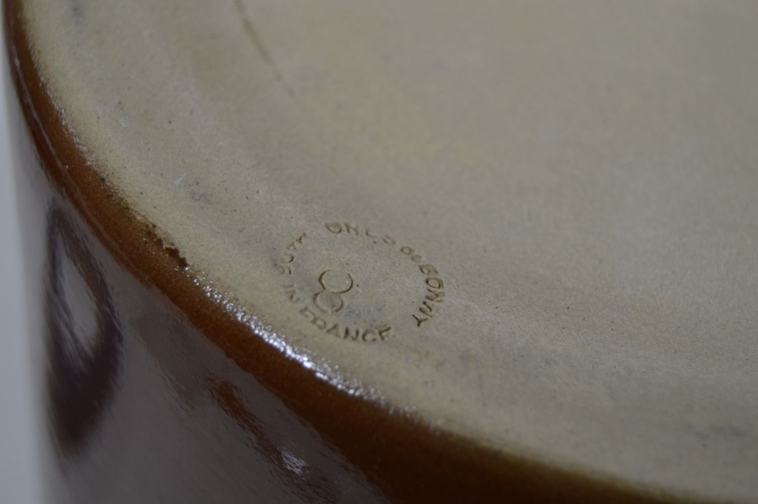 Two French Poterie Renault Berry Salt Glazed Storage Jars
