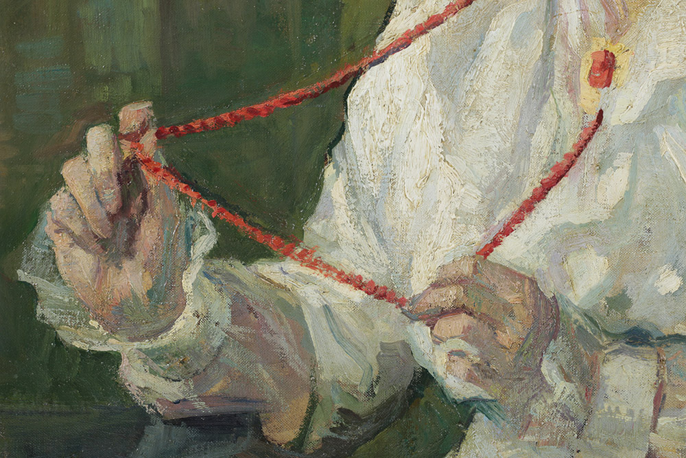 Emily B. Waite Original Oil on Canvas of Woman's Portrait