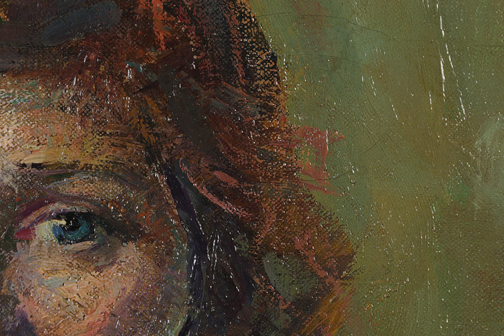 Emily B. Waite Original Oil on Canvas of Woman's Portrait