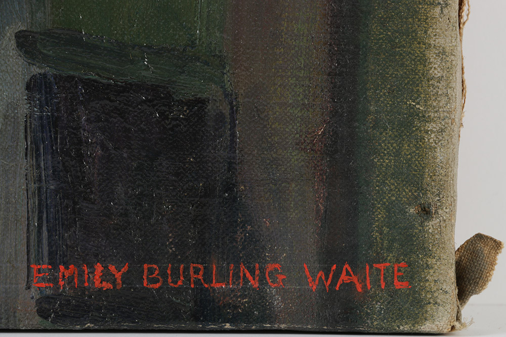 Emily B. Waite Original Oil on Canvas of Woman's Portrait