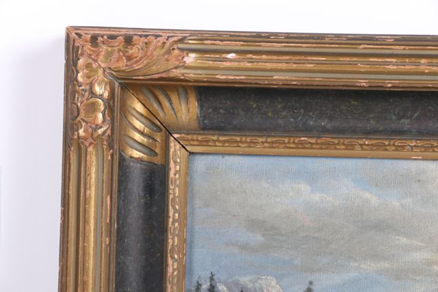 Oil on Canvas Mountainous Landscape by William Carson