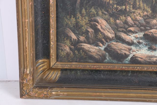 Oil on Canvas Mountainous Landscape by William Carson