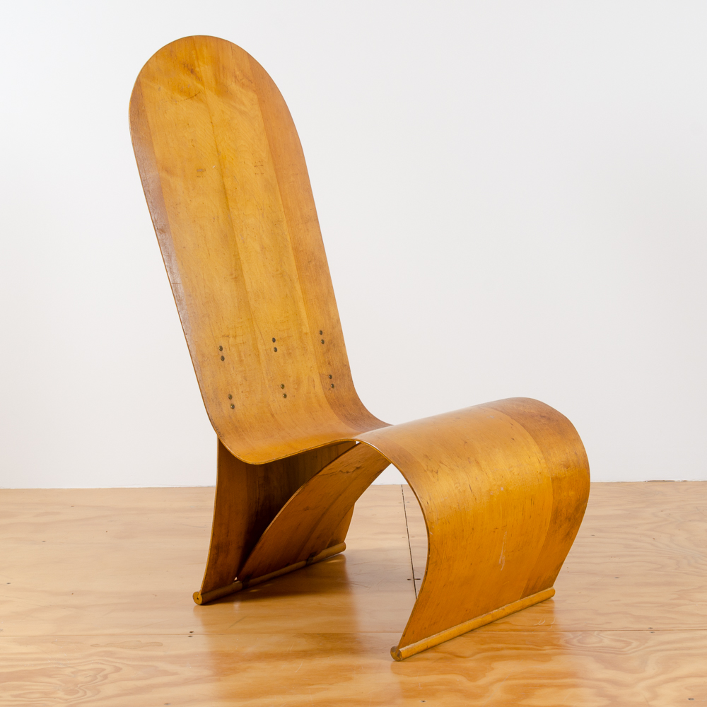 Rare Herbert Von Thaden Bent Plywood Lounge Chair Circa 1940s