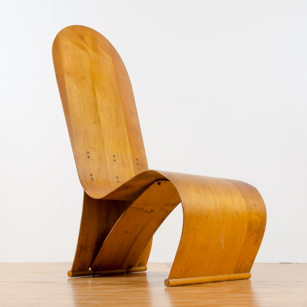 Rare Herbert Von Thaden Bent Plywood Lounge Chair Circa 1940s