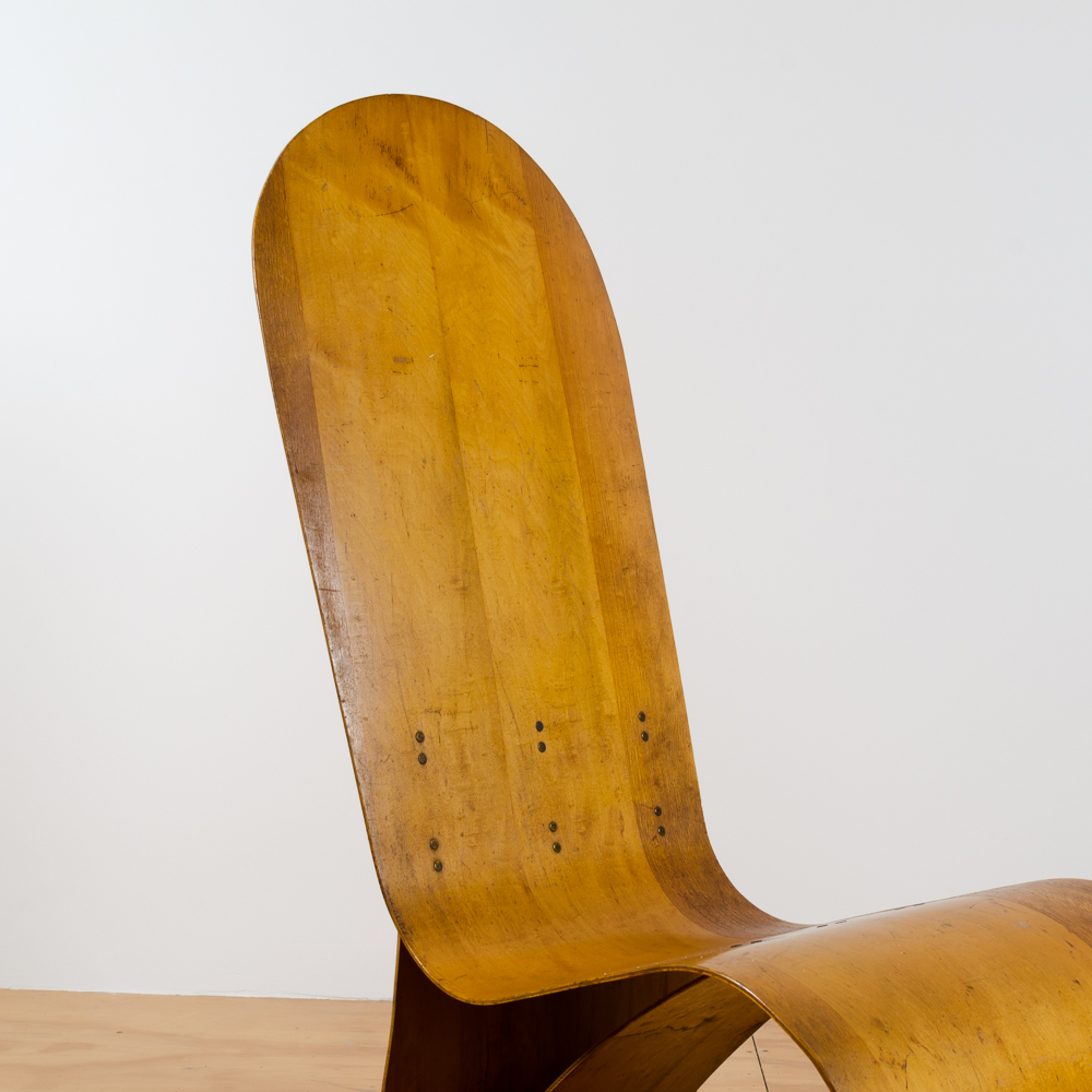 Rare Herbert Von Thaden Bent Plywood Lounge Chair Circa 1940s