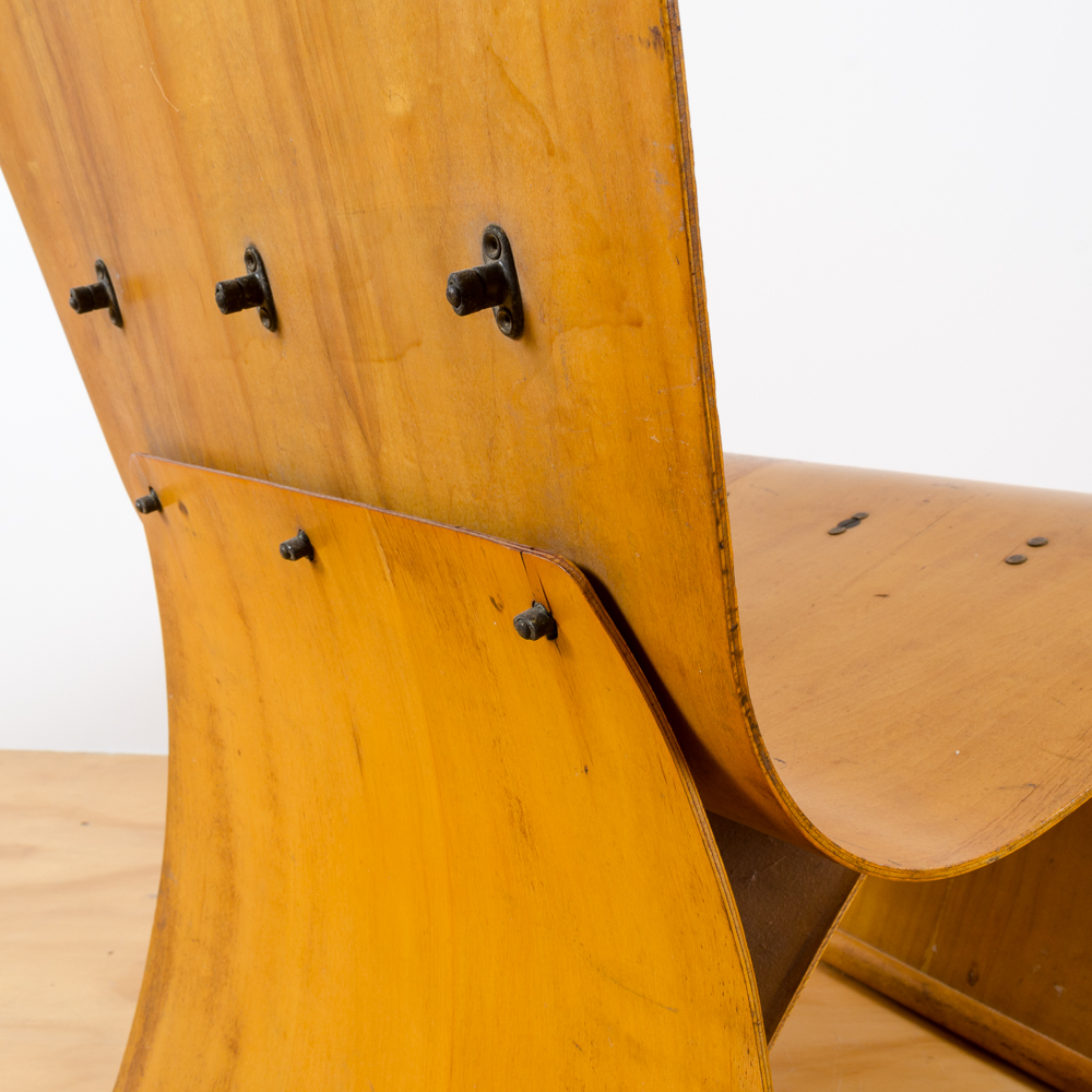 Rare Herbert Von Thaden Bent Plywood Lounge Chair Circa 1940s