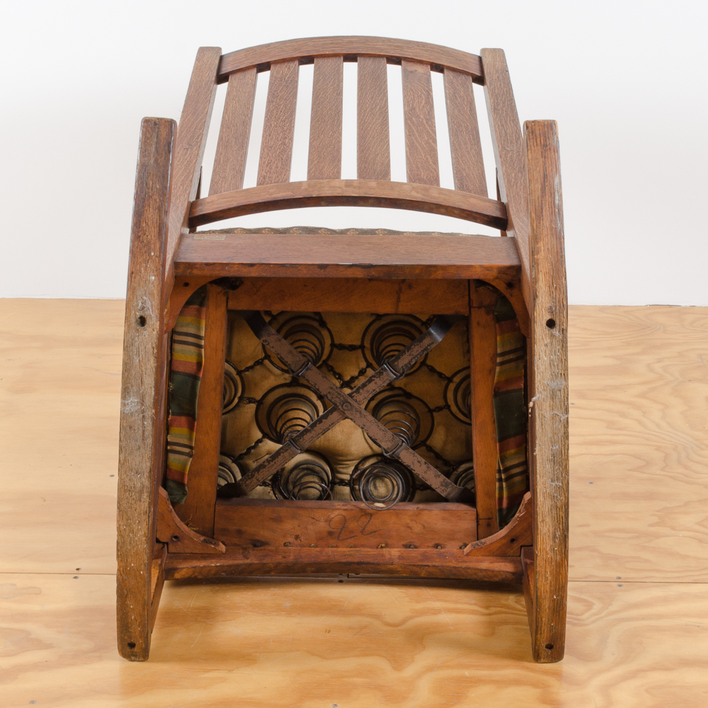 Circa 1912 to 1920 Arts and Crafts Rocking Chair by L. & J.G. Stickley