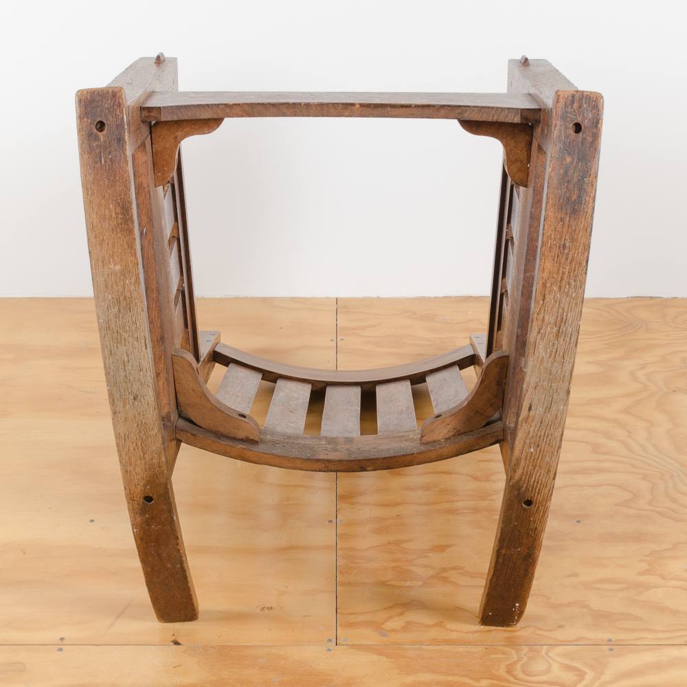 Vintage Arts and Crafts Oak Rocking Chair