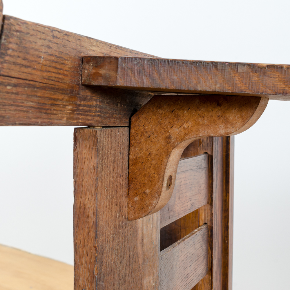 Vintage Arts and Crafts Oak Rocking Chair