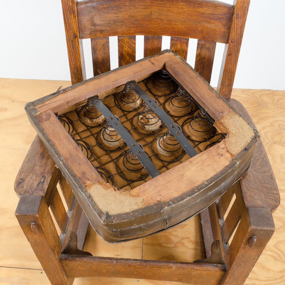 Vintage Arts and Crafts Oak Rocking Chair