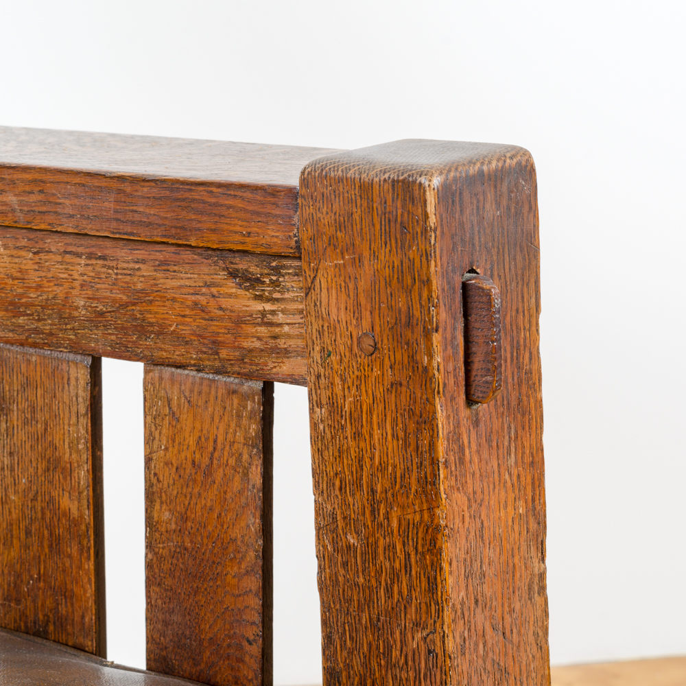 Vintage Arts and Crafts Oak Rocking Chair