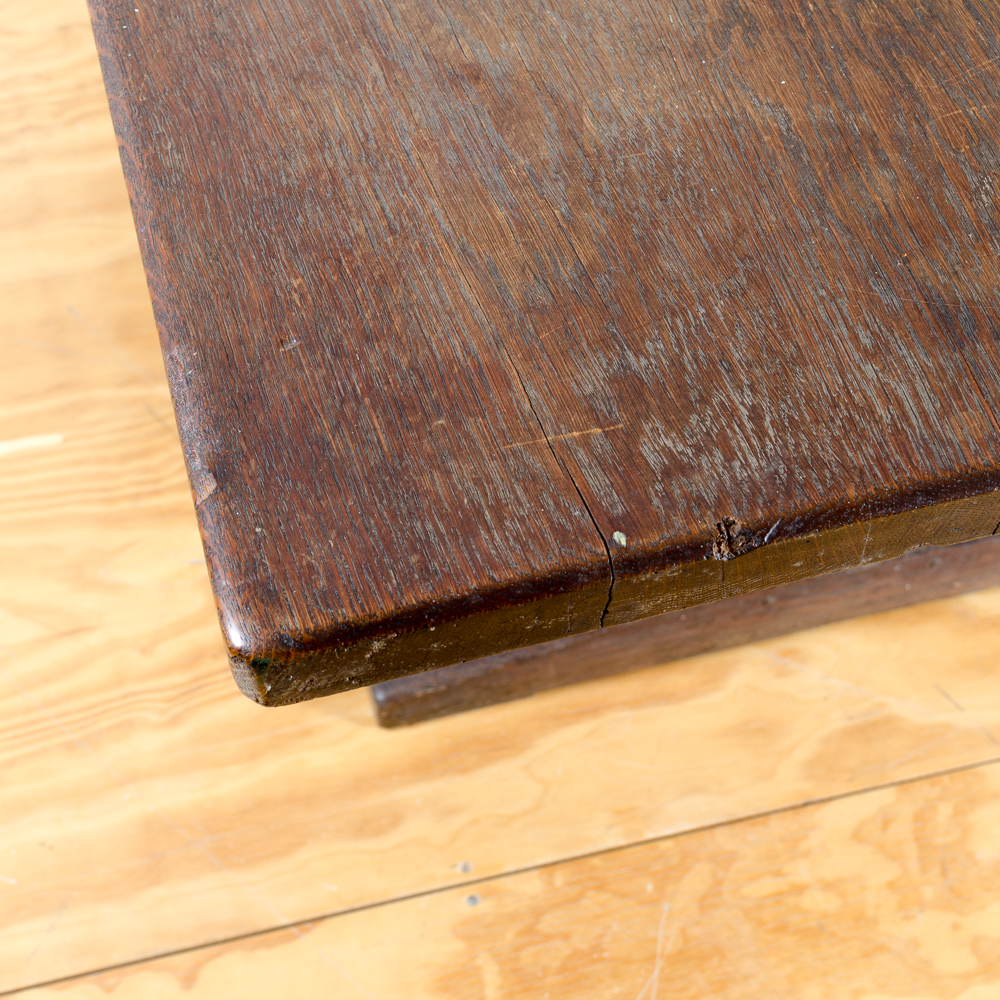 Vintage Arts and Crafts Oak Dining Table