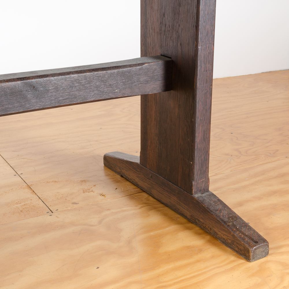 Vintage Arts and Crafts Oak Dining Table