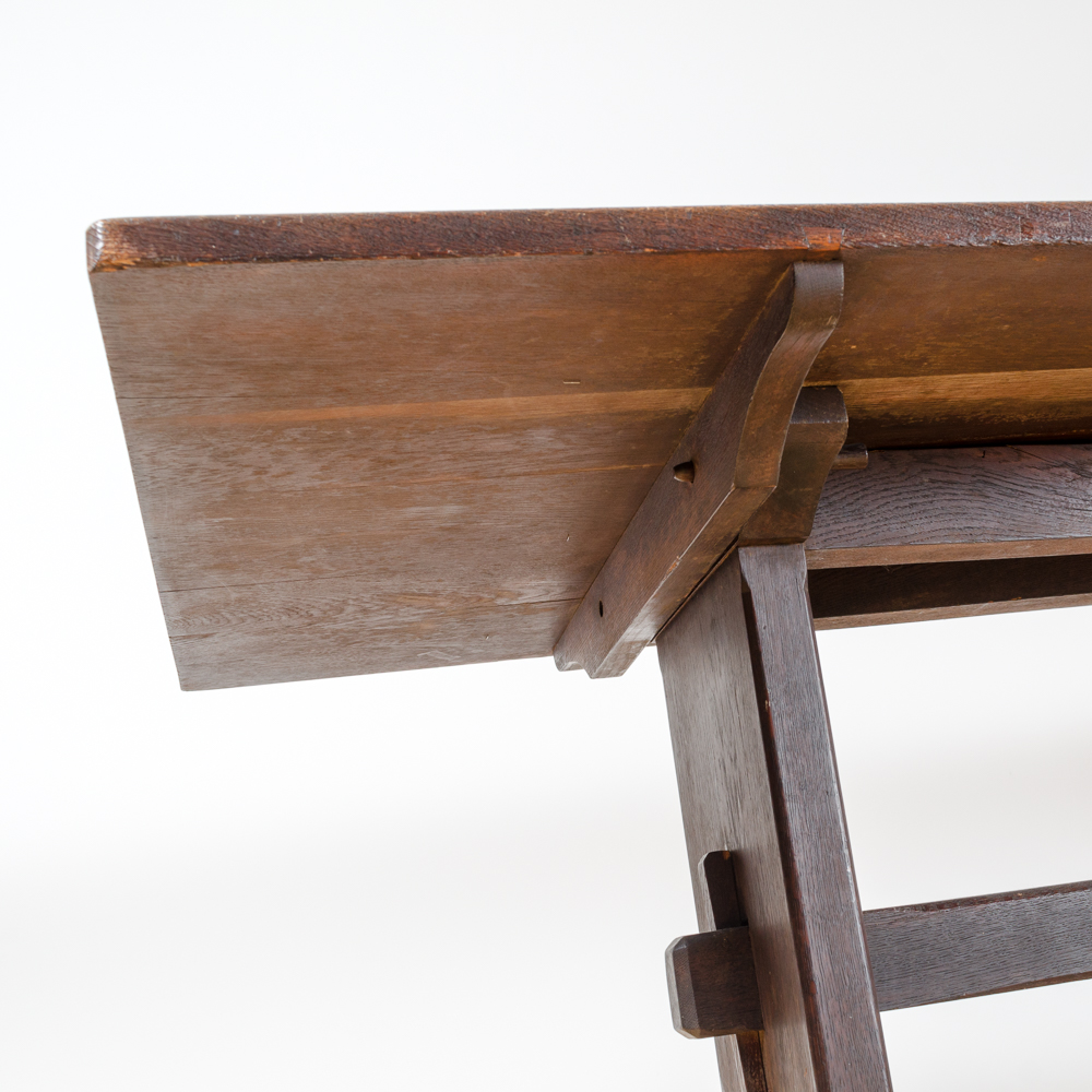 Vintage Arts and Crafts Oak Dining Table