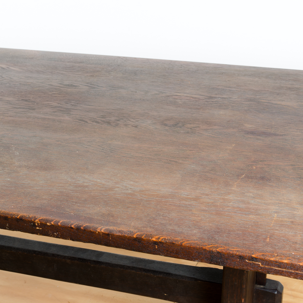 Vintage Arts and Crafts Oak Dining Table