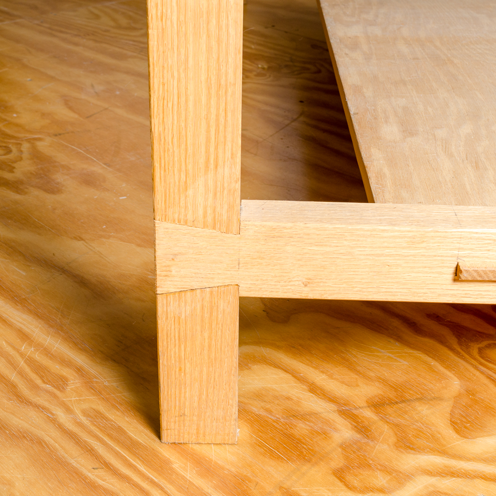 Vintage Mission Style Oak Work Table