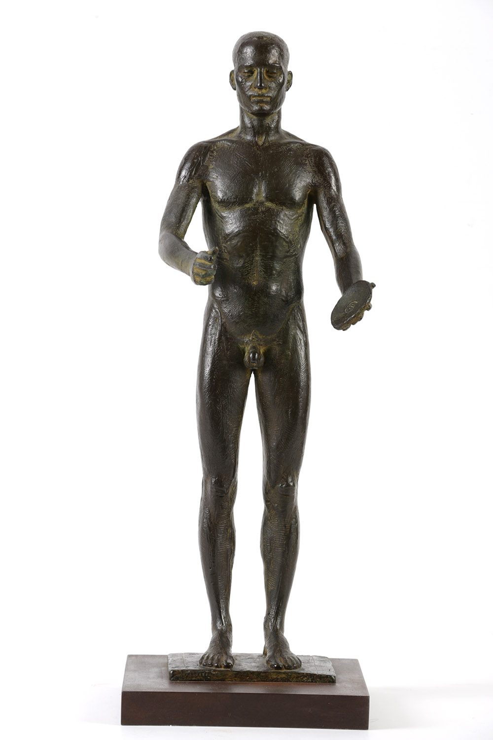 Miguel Garcia Delgado Limited Edition Bronze Sculpture of Nude Discus Thrower