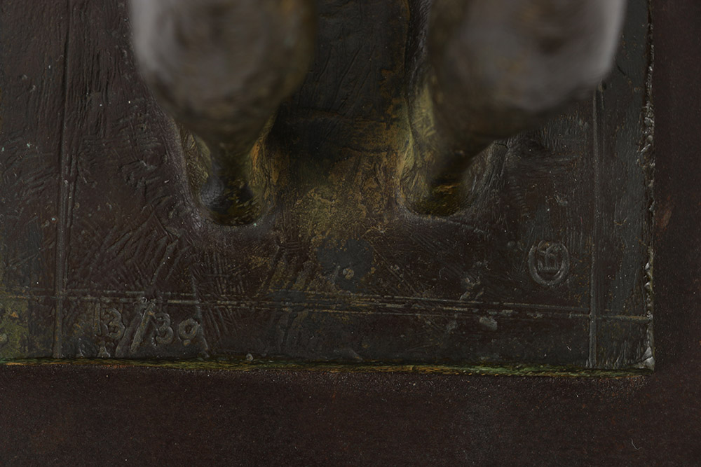 Miguel Garcia Delgado Limited Edition Bronze Sculpture of Nude Discus Thrower