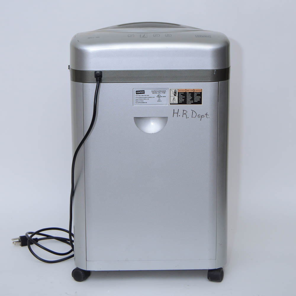 Staples Paper Shredder
