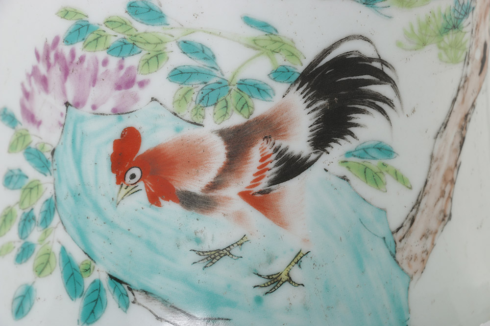 1919 Chinese Porcelain Gu Vase by Xu Shanqin