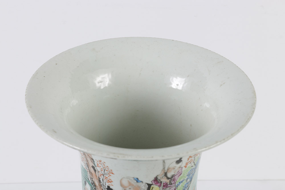 1919 Chinese Porcelain Gu Vase by Xu Shanqin