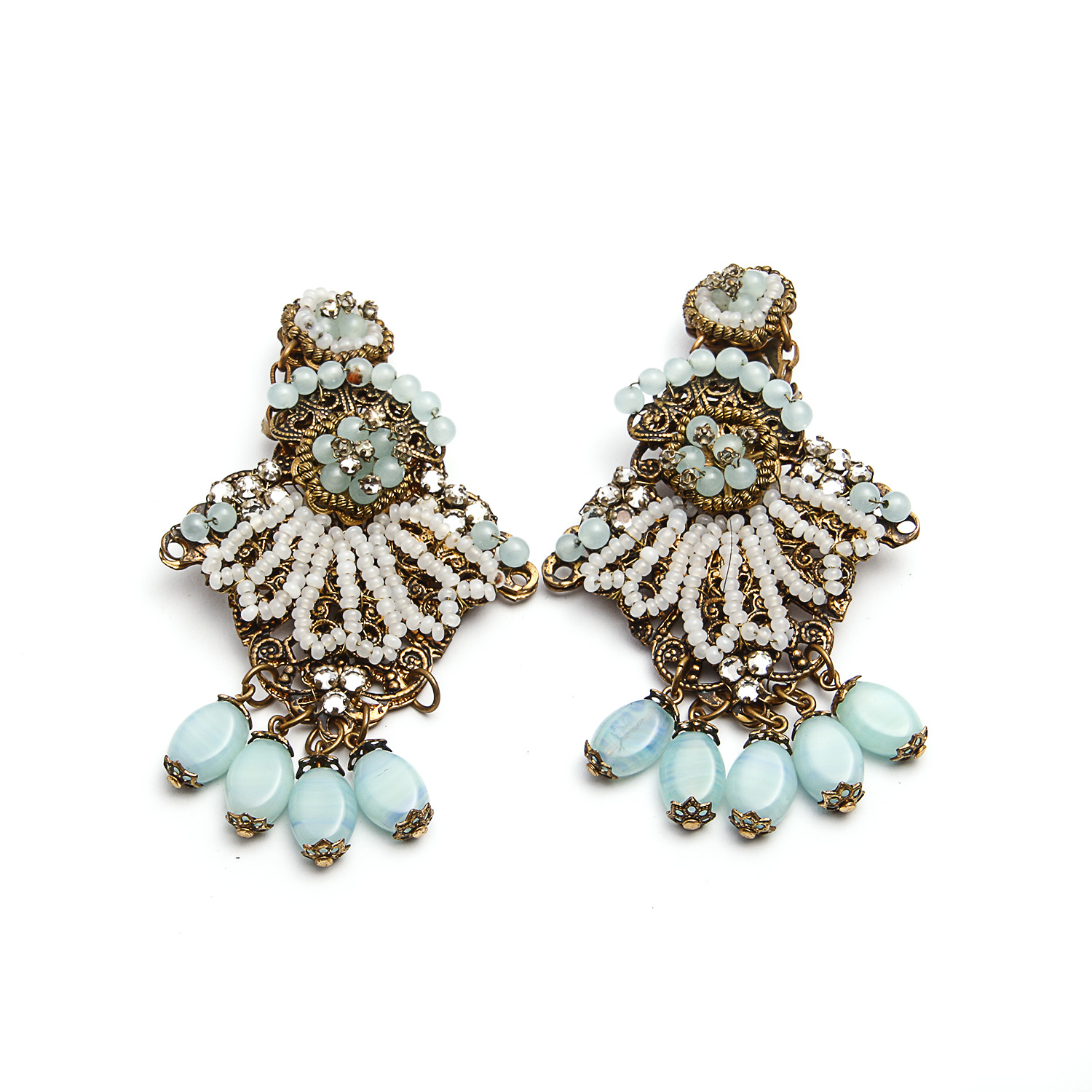 Vintage Karen Landon Chandelier Earrings