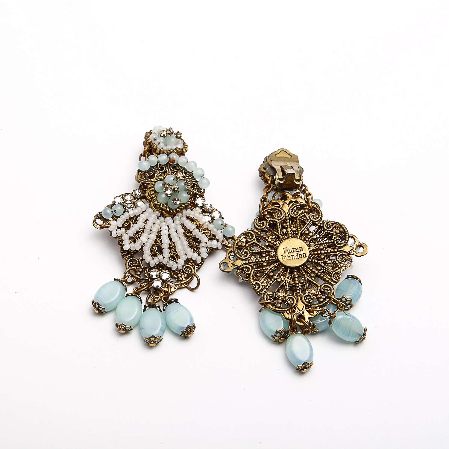 Vintage Karen Landon Chandelier Earrings