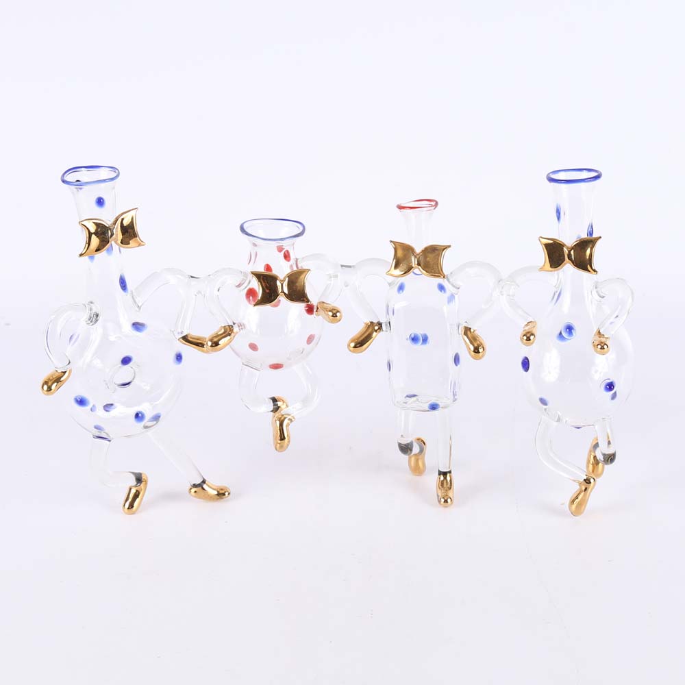 Masami Koda Flame Work Glass Sculpture