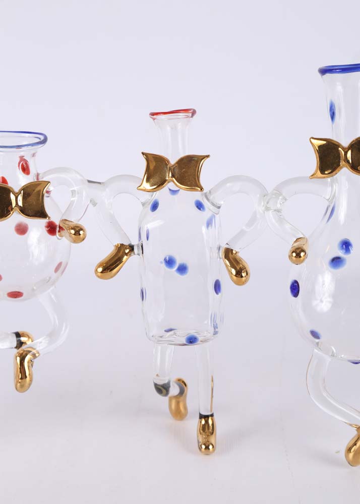 Masami Koda Flame Work Glass Sculpture