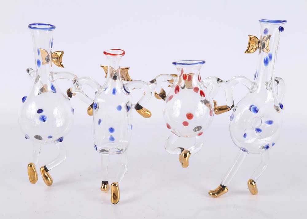 Masami Koda Flame Work Glass Sculpture