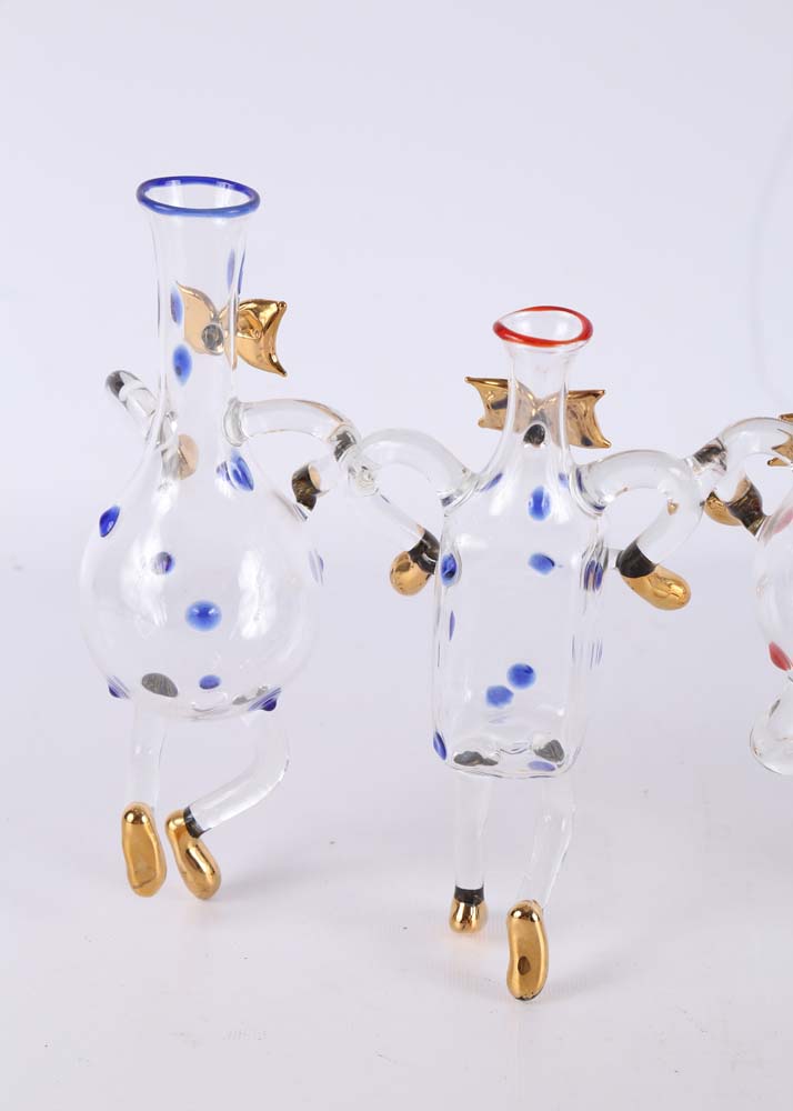 Masami Koda Flame Work Glass Sculpture