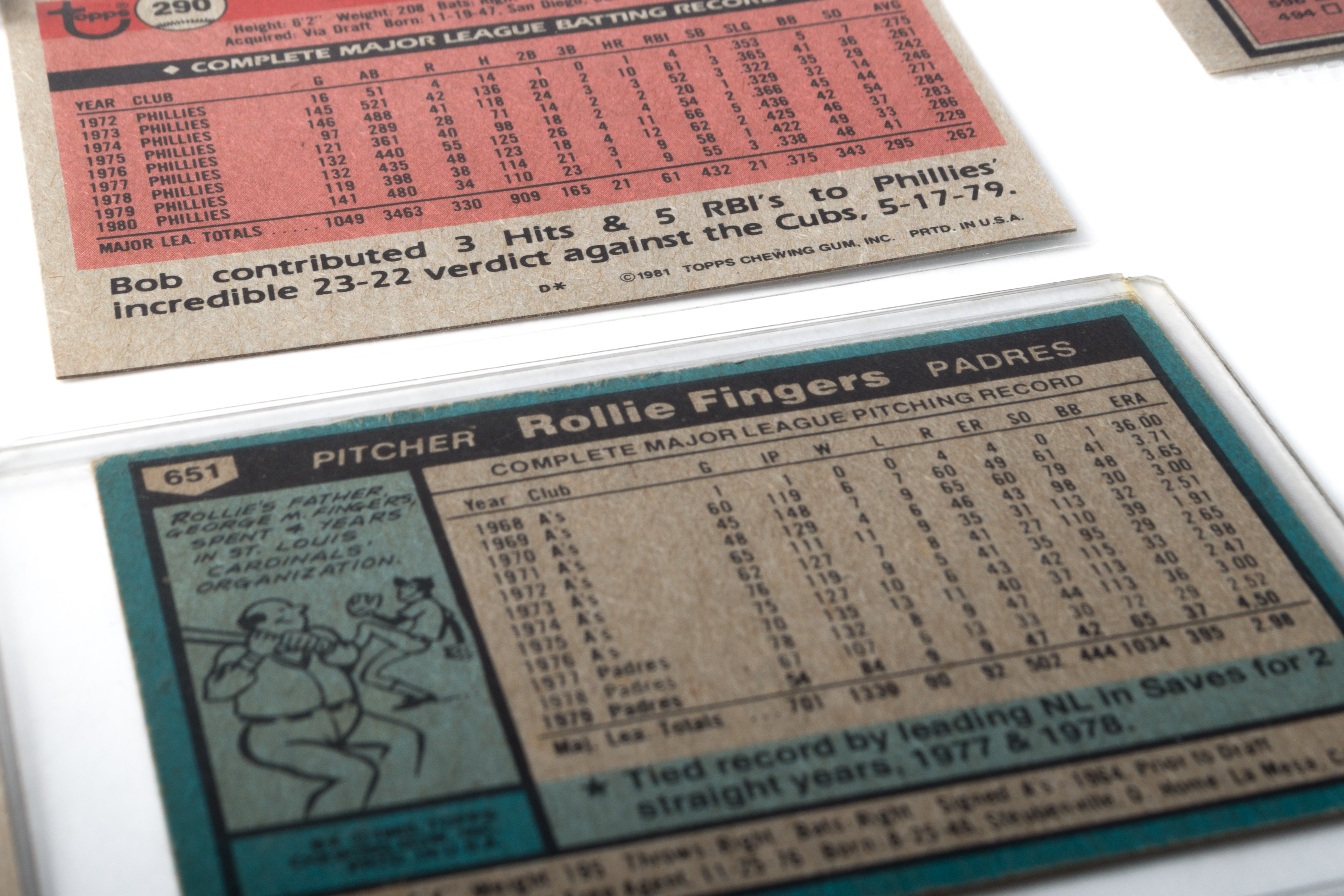 Collection of Vintage Baseball Cards