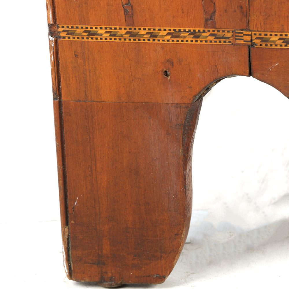 Cherry Inlaid Federal Corner Cupboard