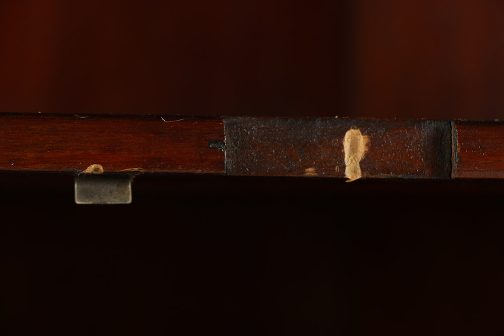 Cherry Inlaid Federal Corner Cupboard