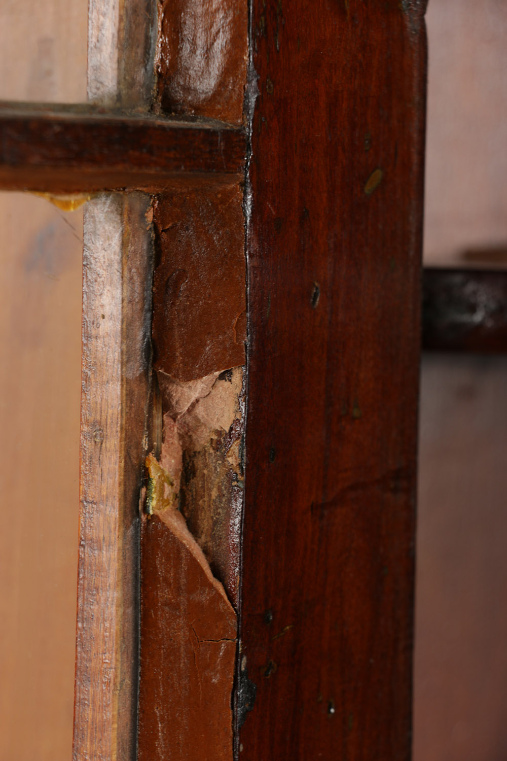 Cherry Inlaid Federal Corner Cupboard