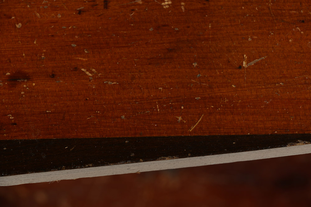 Cherry Inlaid Federal Corner Cupboard