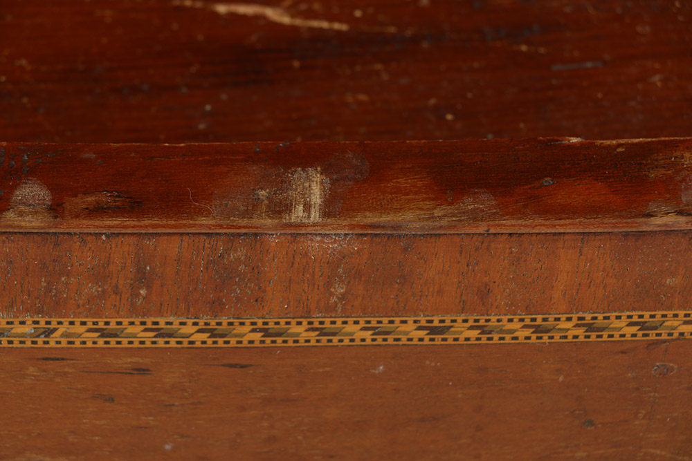 Cherry Inlaid Federal Corner Cupboard