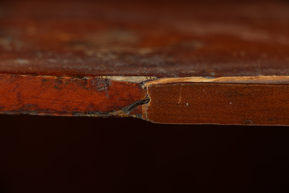 Cherry Inlaid Federal Corner Cupboard
