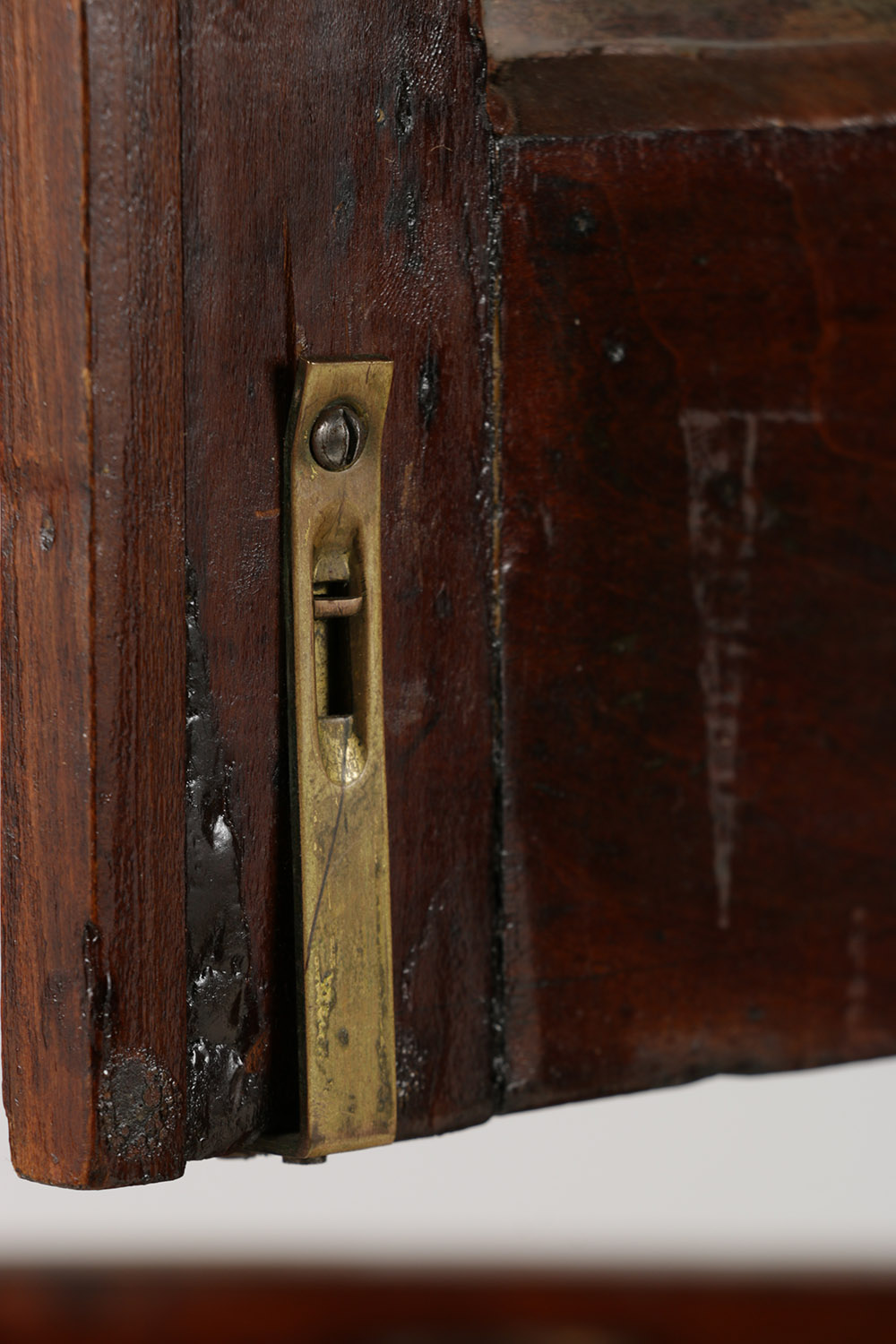 Cherry Inlaid Federal Corner Cupboard