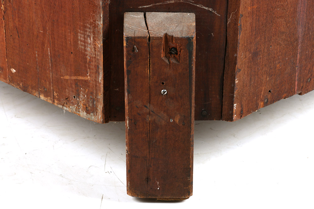 Cherry Inlaid Federal Corner Cupboard
