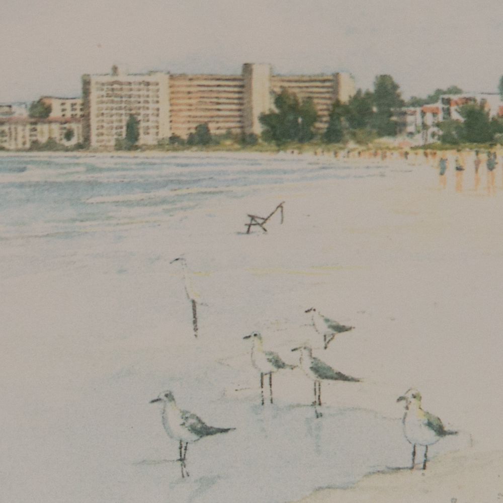 Framed Offset Lithograph by S. McLoughlin