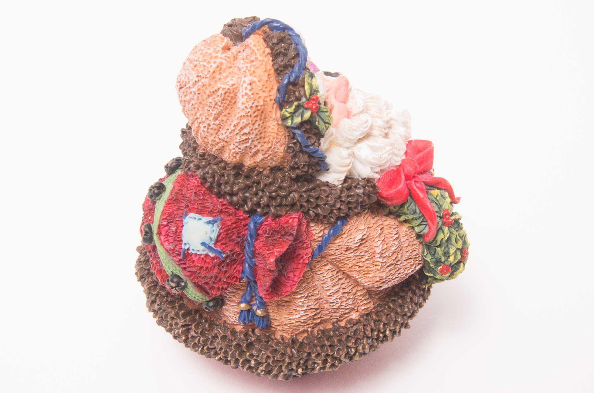 Pair of Vintage Crinkle Claus Figurines