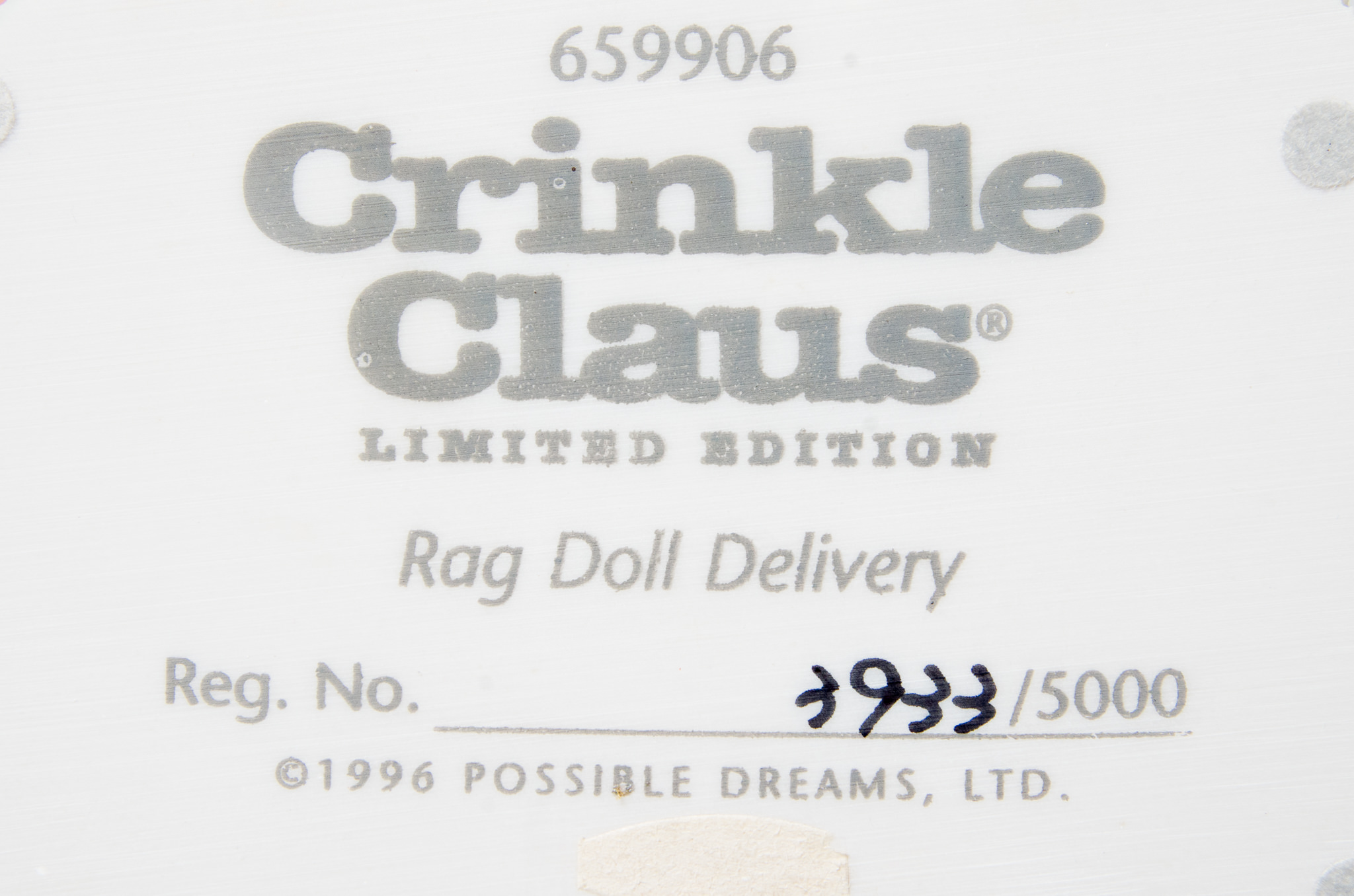 Pair of Vintage Crinkle Claus Figurines