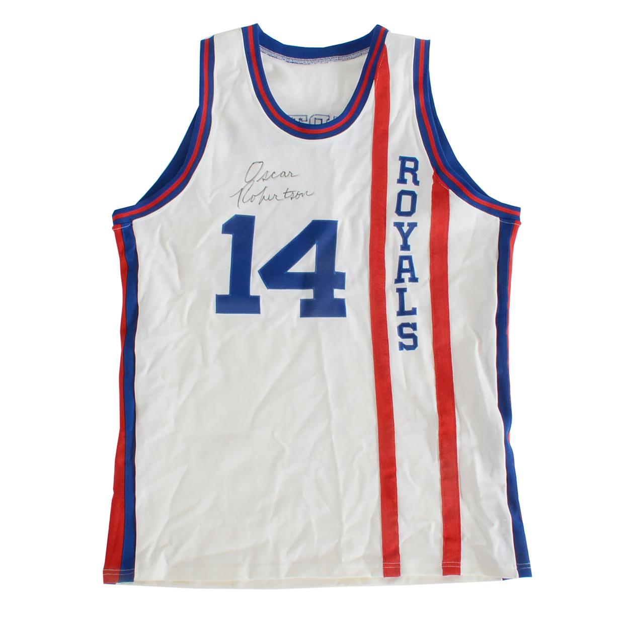 (HOF) Oscar Robertson Royals Signed Basketball Jersey
