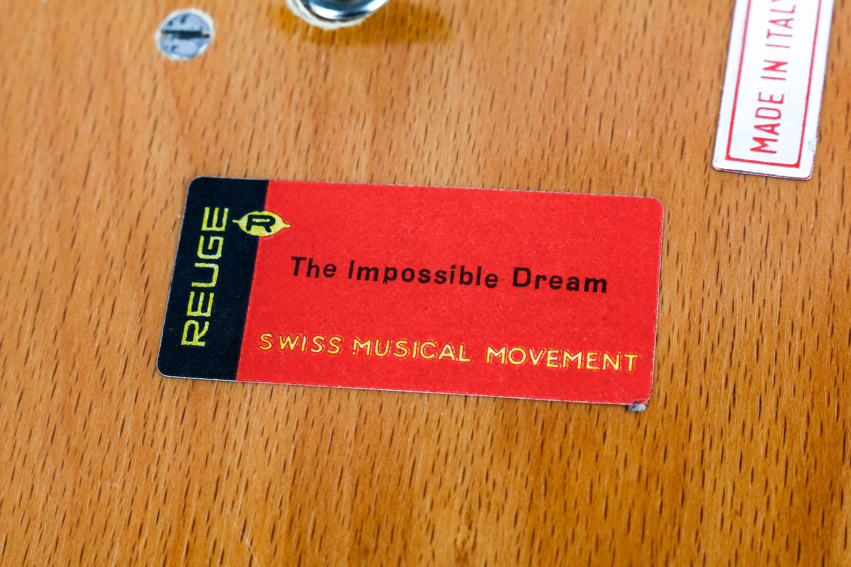 Vintage Italian Marquetry Music Box