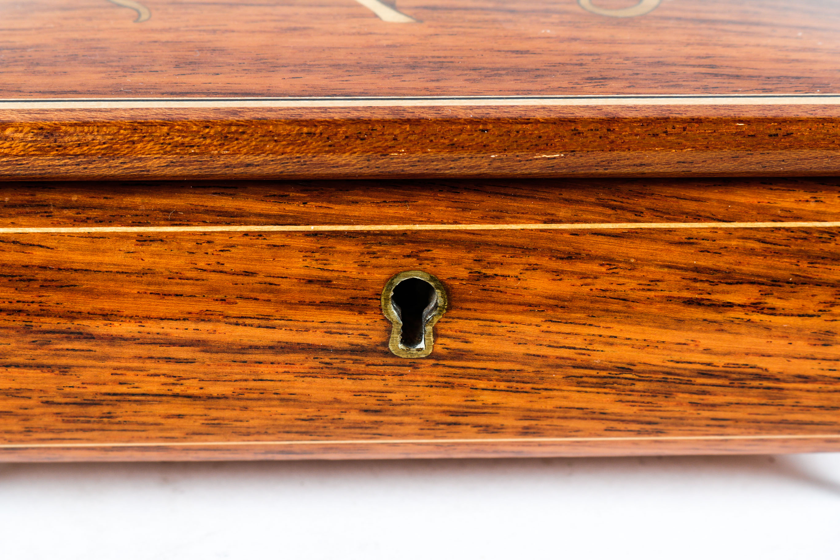 Vintage Italian Marquetry Music Box