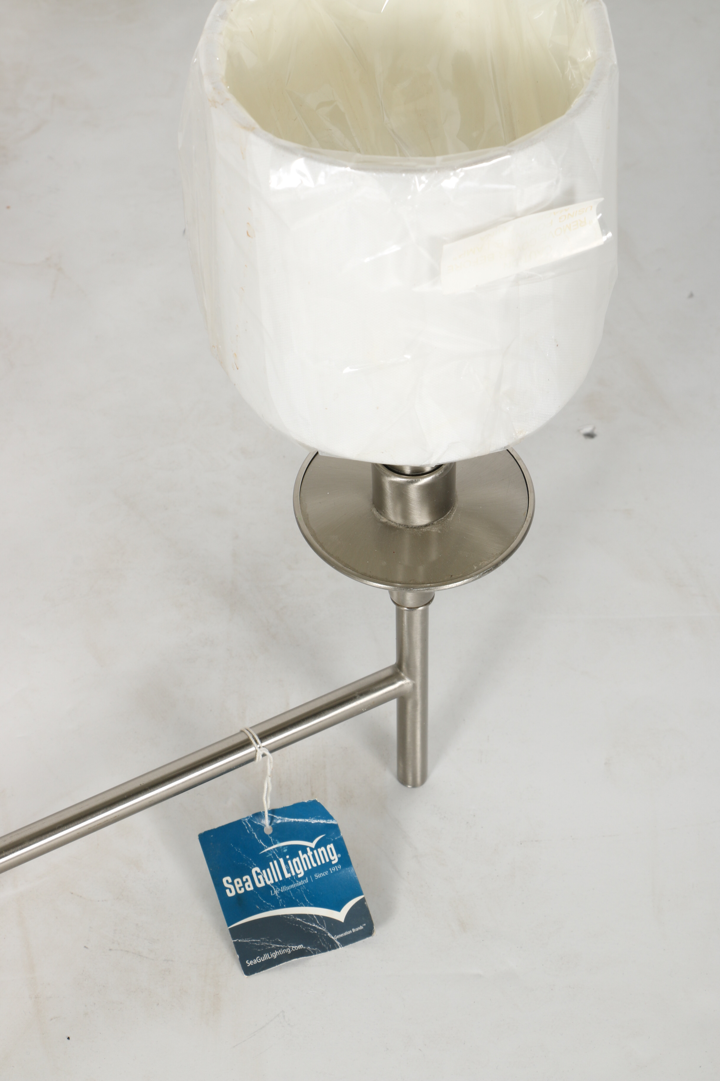 Silver Tone Modern Chandelier